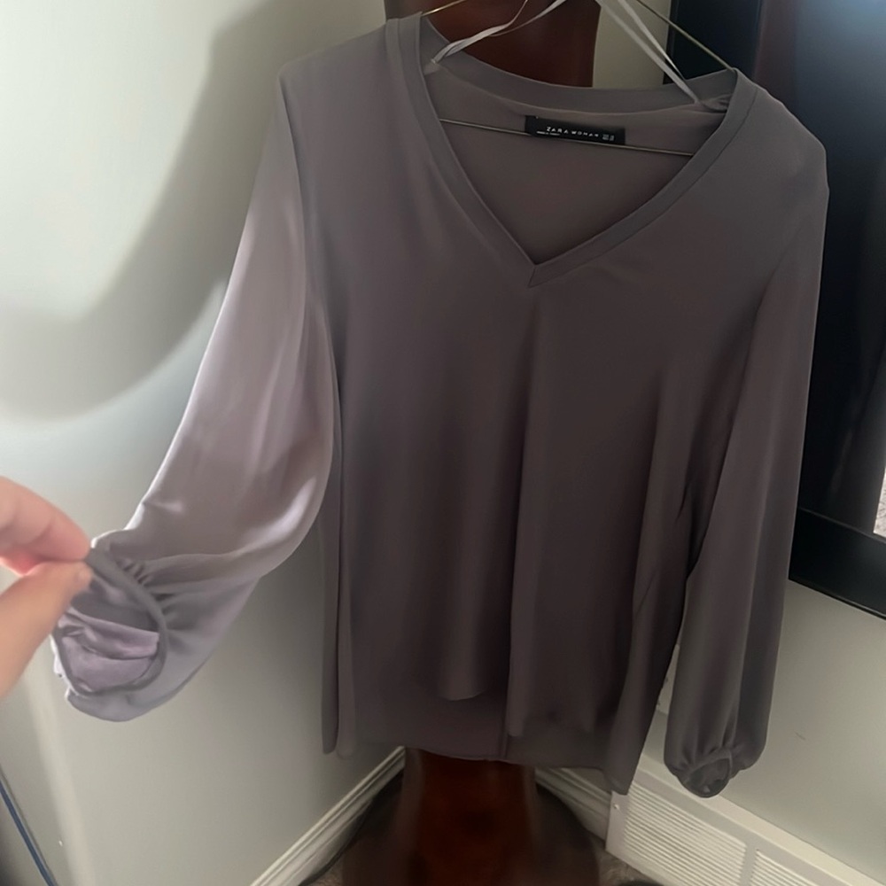 Zara sheer blouse.